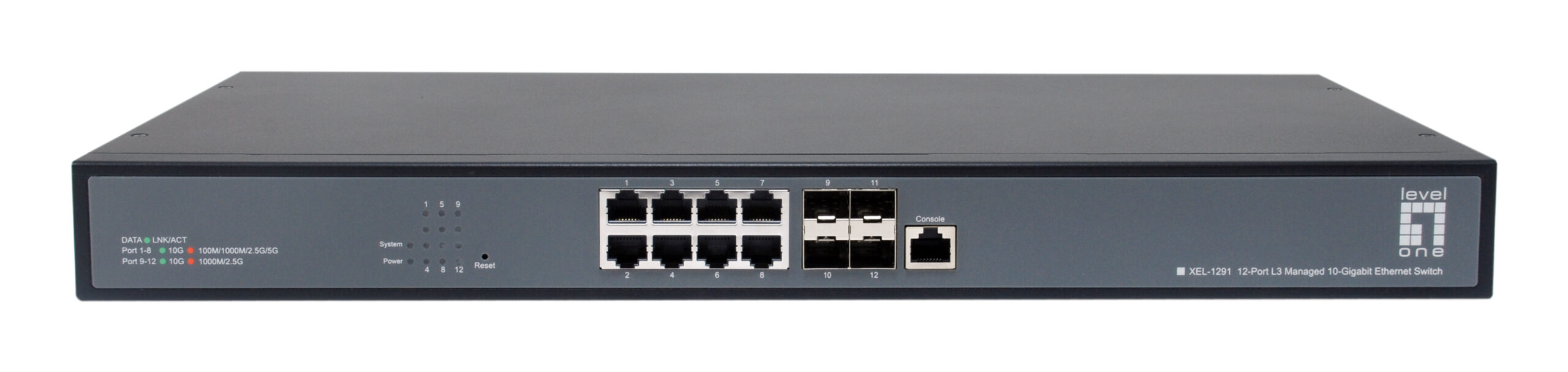LevelOne XEL-1291 Managed L3 10G Ethernet (100/1000/10000) 1U Zwart - Afbeelding 3