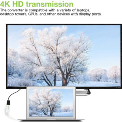 Techly 0.15m DisplayPort 1.2 - HDMI M/F 0,15 m Wit - Afbeelding 9