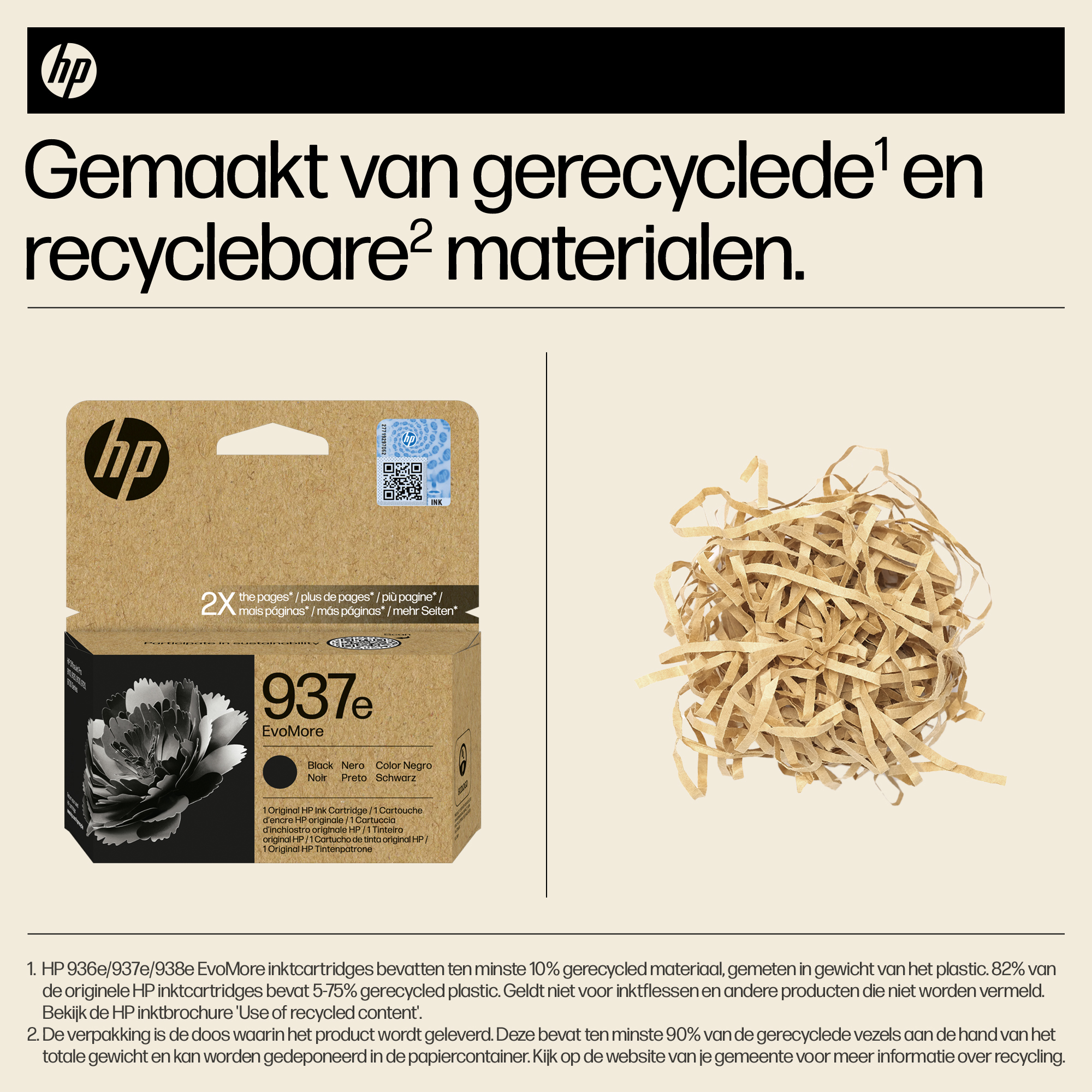 HP 937e EvoMore originele zwarte inktcartridge - Afbeelding 5