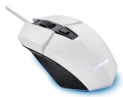 Trust GXT 109PS Felox Gaming Muis - Bedrade gamingmuis – 6 programmeerbare knoppen – 6400 DPI – Wit - Afbeelding 3