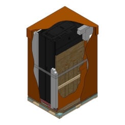 APC NetShelter SX 42U 600mm(b) x 1070mm(d) 19" IT rack, behuizing met zijpanelen, zwart, Shock Packaging - Afbeelding 4