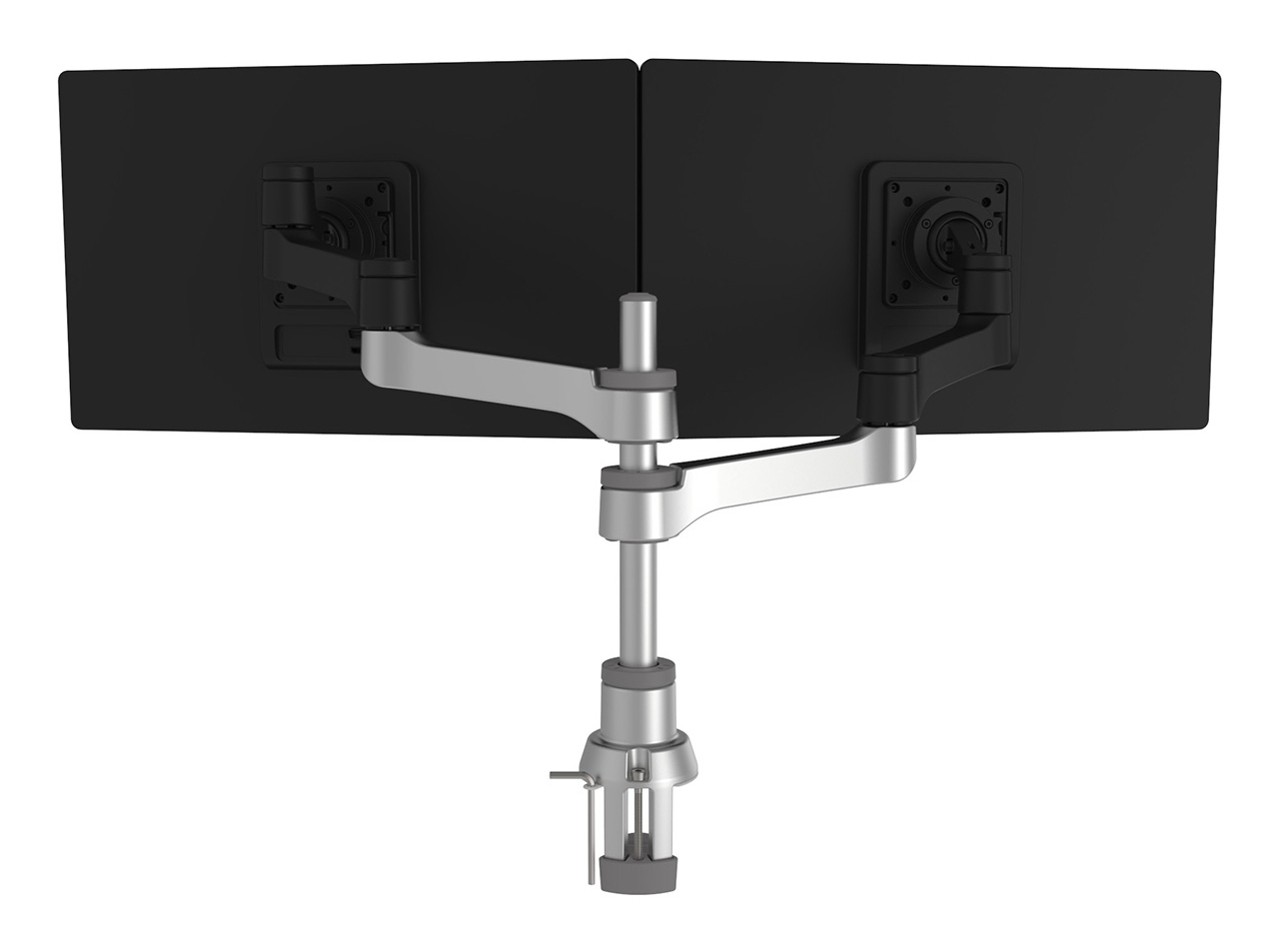 R-Go Tools Monitorarm R-Go Zepher, verstelbare dubbele monitorarm, 100% circulair, tot 8 kg draagvermogen, zwart - Afbeelding 4