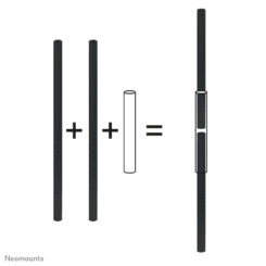 Neomounts FPMA-CPCONNECTBLACK Verlengbuis koppelstuk - Afbeelding 3