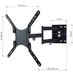 Techly ICA-PLB 136M tv-bevestiging 139,7 cm (55") Zwart - Afbeelding 5