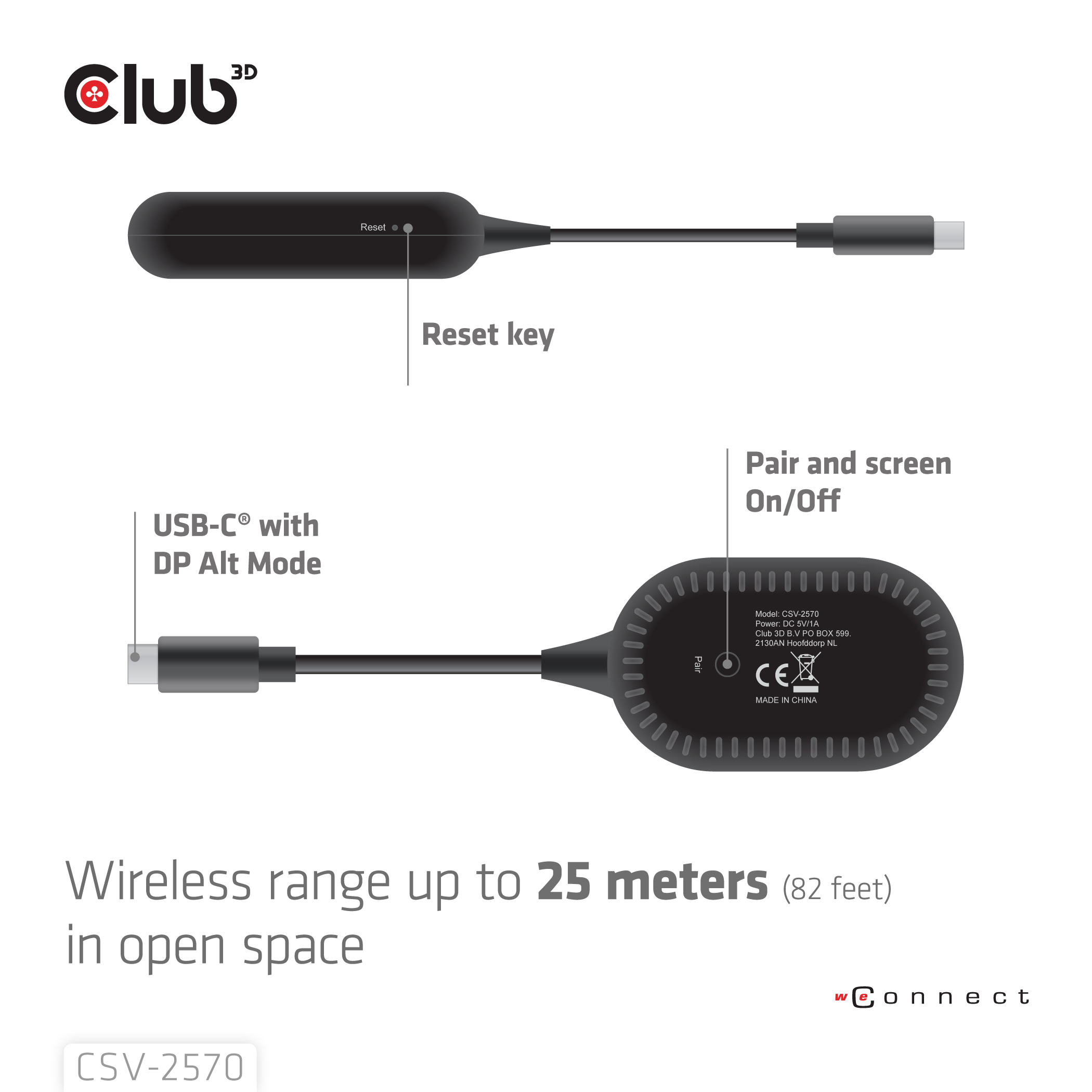 CLUB3D Wireless USB-C® to HDMI™ - Afbeelding 10