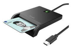 Trust Primo Smartcard Reader - Smartcardlezer – USB-C aansluiting – Compact ontwerp – Zwart - Afbeelding 3