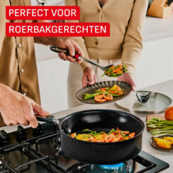 Tefal Excellence Ceram hapjespan 24 cm + deksel - Afbeelding 5