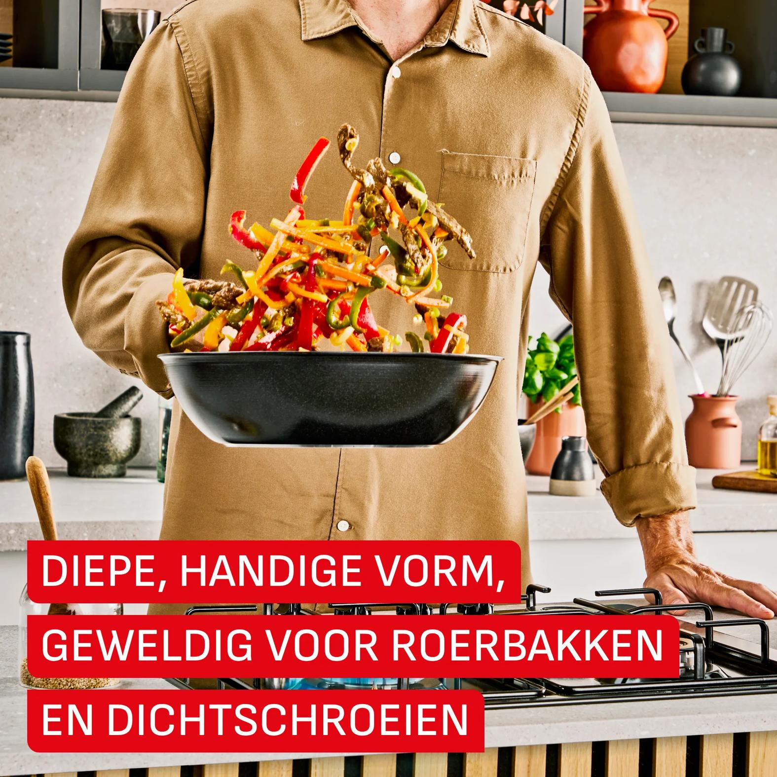 Tefal Excellence Ceram wokpan 28 cm - Afbeelding 4