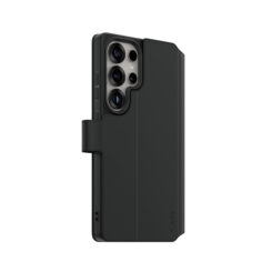 PanzerGlass CARE™ by ® Wallet Case w. Kickstand Samsung Galaxy S25 Ultra mobiele telefoon behuizingen Hoes Zwart