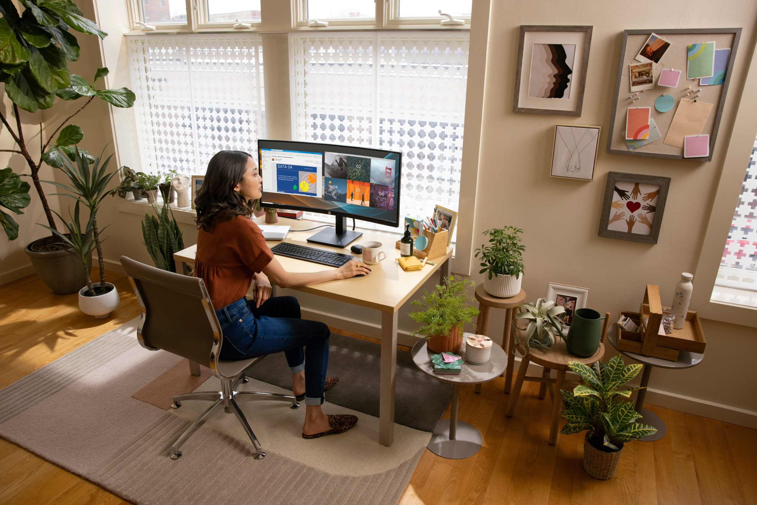 HP P34hc G4 WQHD USB-C Curved monitor - Afbeelding 11