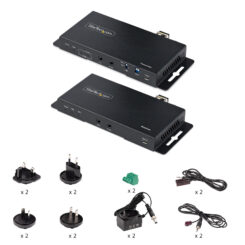 StarTech.com 4K HDMI over Fiber Extender Kit, 4K 60Hz tot 1km (Single Mode) of 300m (Multimode) LC Fiber Optic, HDR, HDCP, 3.5mm Audio/RS232/IR Extender, Transmitter & Receiver Kit, HDMI Rx/Tx - Afbeelding 8