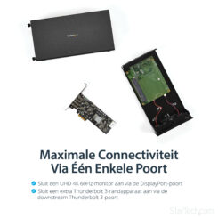 StarTech.com Thunderbolt 3 PCIe Uitbreidingschassis, Externe behuizing met één PCI Express slot, PCIe-box voor laptops/desktops/All-In-Ones, 5K/4K output via TB3/DP-poorten, TAA Compliant - Afbeelding 10