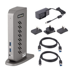 StarTech.com USB-C USB-A Dock - Hybride Universeel USB 3.0 Docking Station voor USB-C of USB-A Laptop - Dual Monitor 4K 60Hz HDMI/DisplayPort - 6x USB-A, GbE - USB 3.1 Gen 1 - Windows/Mac - Afbeelding 10
