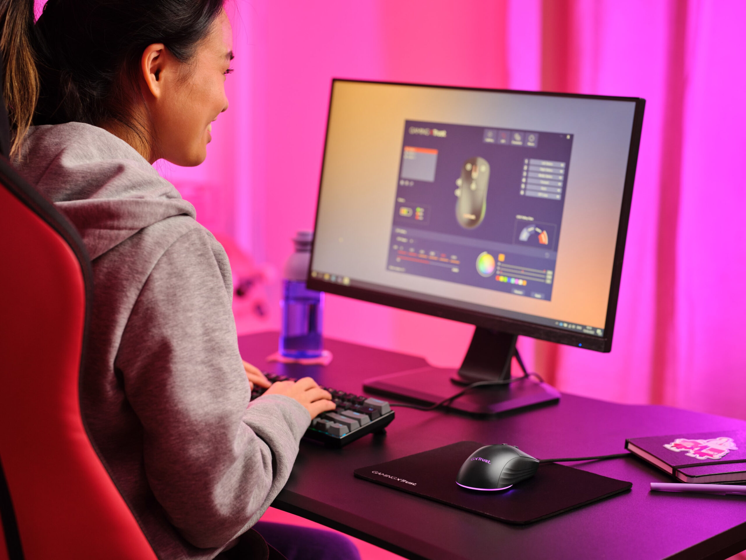 Trust GXT 925 Redex II Gaming Muis - Bedrade gamingmuis – 6 programmeerbare knoppen – 10000 DPI – Zwart - Afbeelding 11