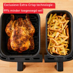 Tefal Dual Easy Fry & Grill Easy Fry & Grill Dual EY905D air fryer met dubbele lades - 8 programma's - 5,2 L + 3,1 L - Afbeelding 9