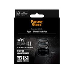 PanzerGlass ® Hoops® Ceramic II Camera Lens Protector iPhone 17 | iPhone 16 | 16 Plus Doorzichtige schermbeschermer Apple 1 stuk(s) - Afbeelding 4