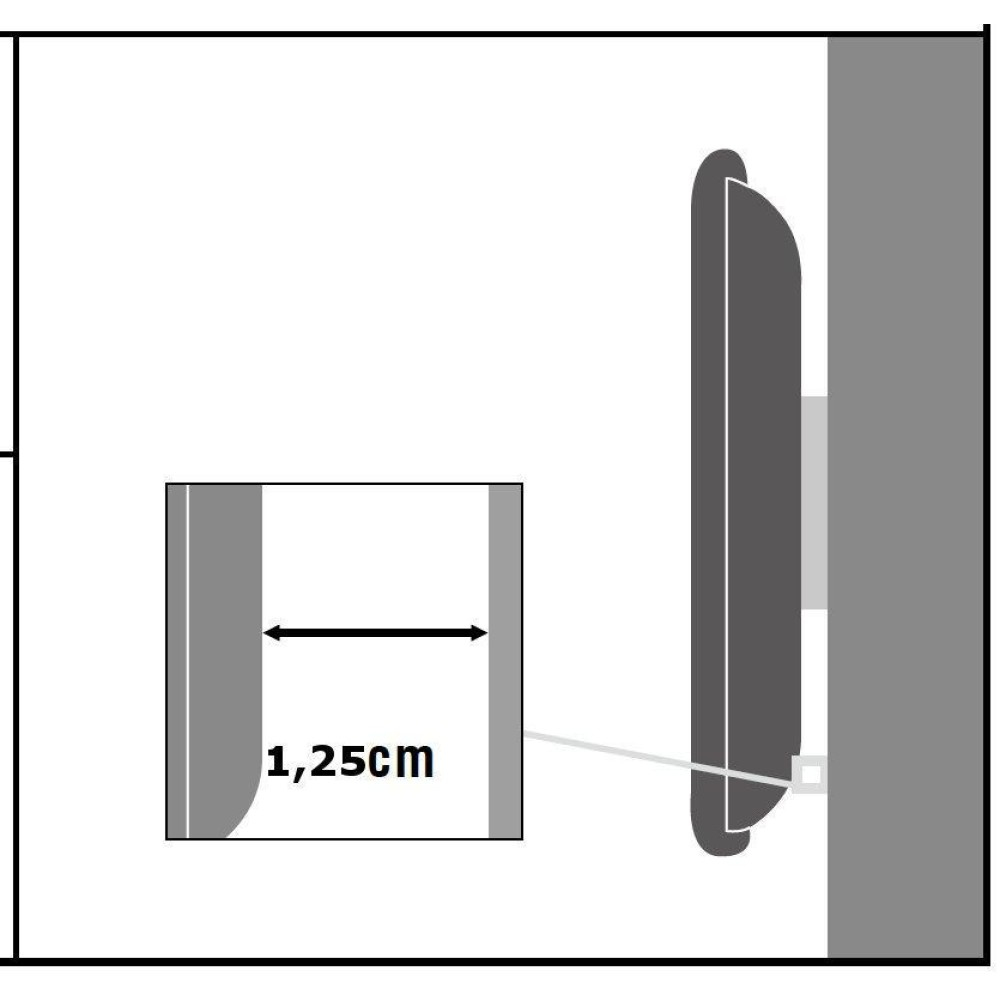 Techly ICA-LCD 114WH tv-bevestiging 94 cm (37") Wit - Afbeelding 6