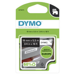 DYMO originele D1 Duurzame polyester labels | Zwarte Tekst op Wit Label | 12 mm x 5,5 m | zelfklevende etiketten voor de LabelManager labelprinter | gemaakt in Europa - Afbeelding 2
