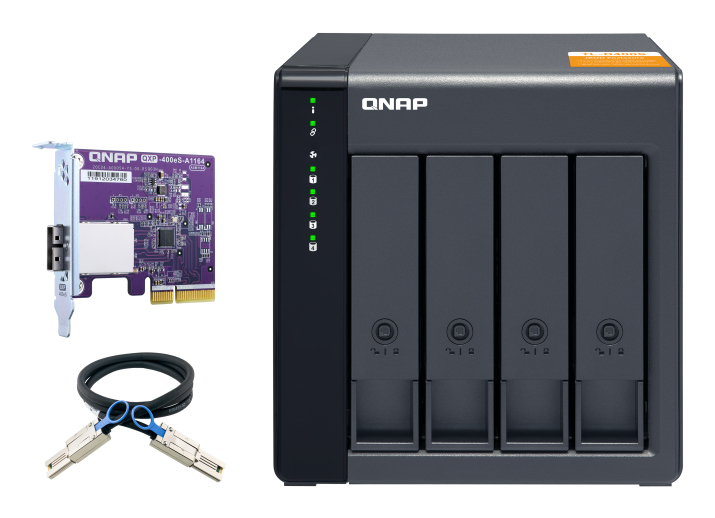 QNAP TL-D400S behuizing voor opslagstations HDD-/SSD-behuizing Zwart, Grijs 2.5/3.5" - Afbeelding 3