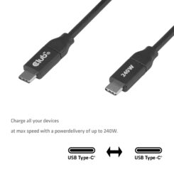 CLUB3D USB-C® veilige kabel 240W zonder dataoverdracht 2m/6,56ft - Afbeelding 5