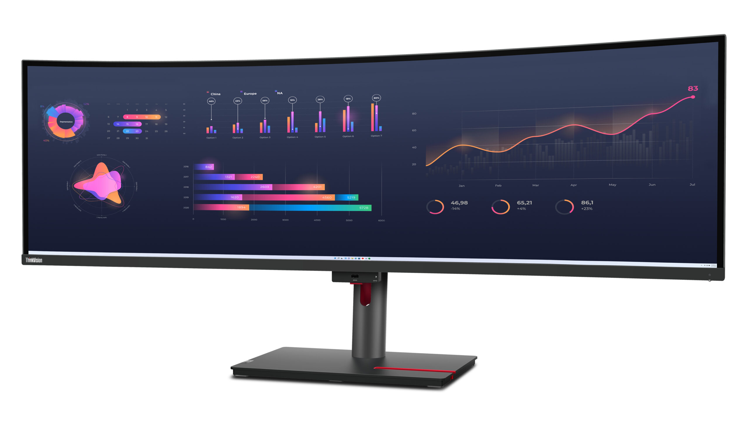 Lenovo ThinkVision P49w-30 Monitor - Afbeelding 5