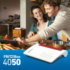 Box 4050 draadloze router Gigabit Ethernet Dual-band (2.4 GHz / 5 GHz) Wit, Rood - Afbeelding 8