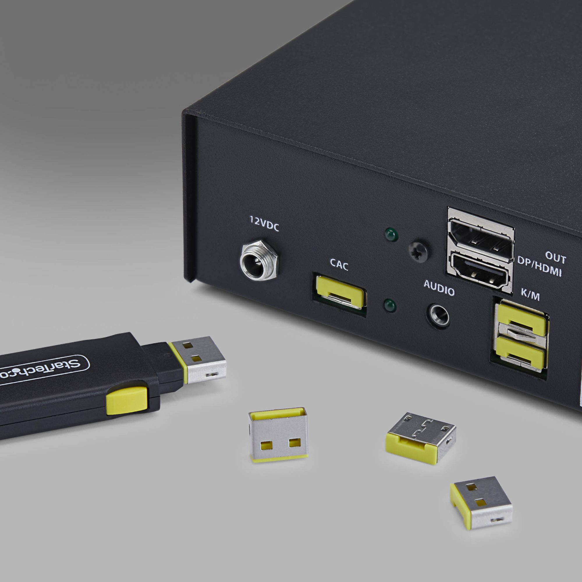 StarTech.com USB-A Poort Blocker Sleutel met 4x Vergrendelbare USB-A Stofkappen, Herbruikbare Snap-In Poortbeschermers voor Laptops en Computers - Afbeelding 7
