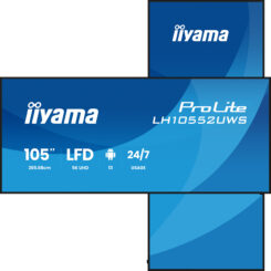 iiyama LH10552UWS-B1AG beeldkrant Kiosk-ontwerp 2,66 m (104.6") Wifi 500 cd/m² UltraWide 5K HD Type processor Android 24/7 - Afbeelding 2