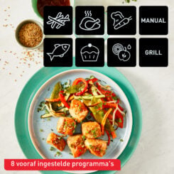 Tefal Dual Easy Fry & Grill Easy Fry & Grill Dual EY905D air fryer met dubbele lades - 8 programma's - 5,2 L + 3,1 L - Afbeelding 7
