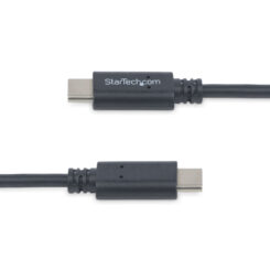 StarTech.com 2m USB-C Laadkabel, Charge & Sync, 60W (3A) PD, USB 2.0, Laptop Type C Laadkabel, USB-IF Gecertificeerd - Zwarte USB-C Oplaadkabel - Afbeelding 5