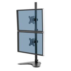 Fellowes Seasa vrijstaande verticale dubbele monitorarm - Afbeelding 2