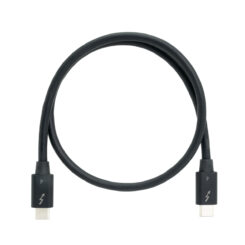 QNAP CAB-TBT4-0M5 Thunderbolt-kabel 0,5 m 40 Gbit/s Zwart