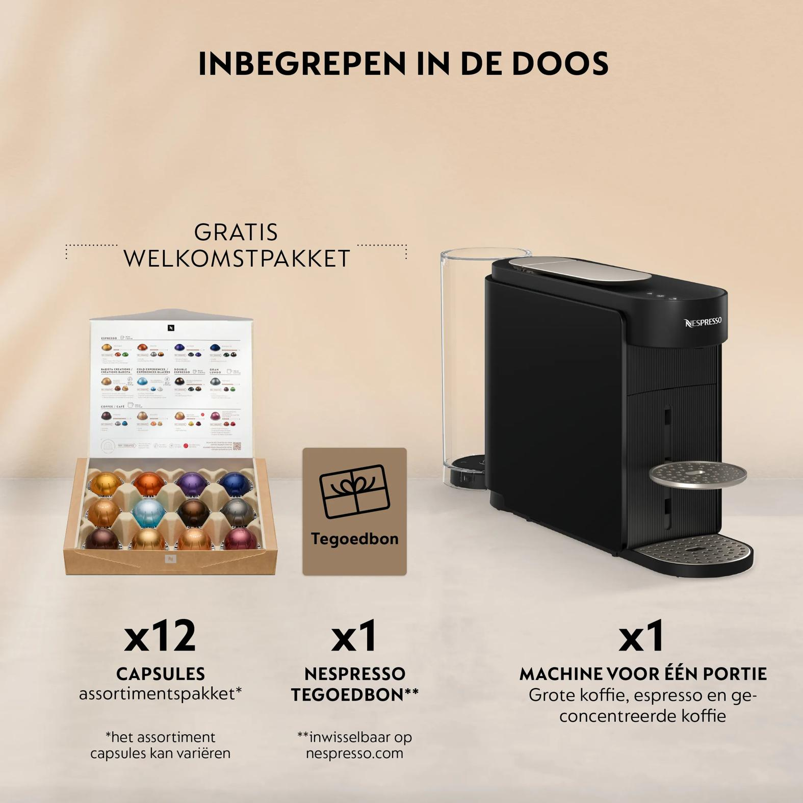 Krups Vertuo Up XN9408 koffiemachine met capsules - zwart - Afbeelding 8