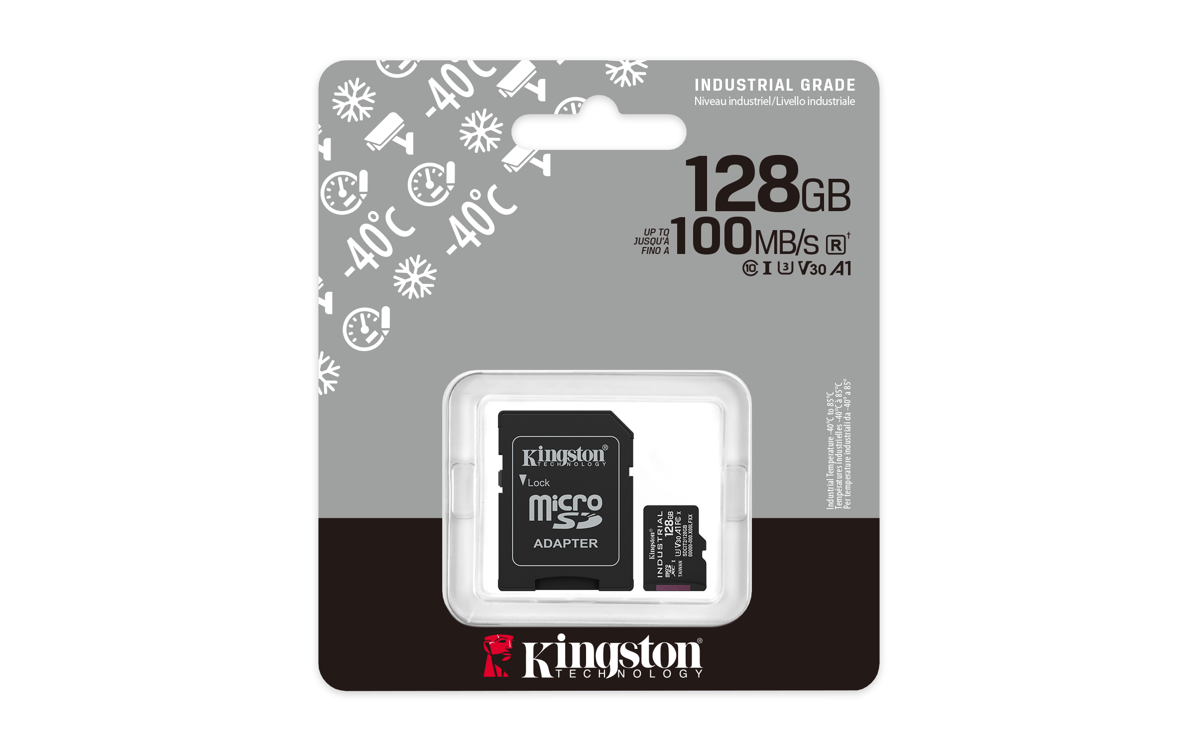 Kingston Technology 128GB microSDXC Industrial C10 A1 pSLC-kaart + SD-adapter - Afbeelding 6