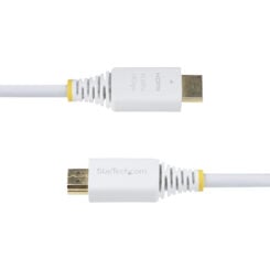 StarTech.com 3m Premium Gecertificeerde High Speed HDMI Kabel, 4K 60Hz/1440p 144Hz, HDR10/HDCP 2.2/ARC, 18Gbps, UHD HDMI 2.0 Kabel voor TV/Monitor/Scherm, TPE Mantel, Wit - Afbeelding 5