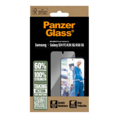 PanzerGlass ® Screen Protector Samsung Galaxy S24 FE | A36 5G | A56 5G | Ultra-Wide Fit Doorzichtige schermbeschermer 1 stuk(s) - Afbeelding 4