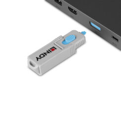 Lindy 40324 poortblokker Poortblokker + sleutel DisplayPort Blauw Acrylonitrielbutadieenstyreen (ABS) 5 stuk(s) - Afbeelding 5