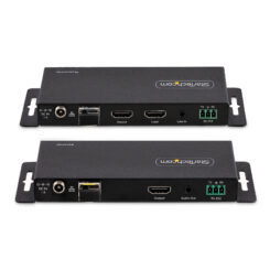StarTech.com 4K HDMI over Fiber Extender Kit, 4K 60Hz tot 1km (Single Mode) of 300m (Multimode) LC Fiber Optic, HDR, HDCP, 3.5mm Audio/RS232/IR Extender, Transmitter & Receiver Kit, HDMI Rx/Tx - Afbeelding 4