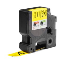 DYMO Rhino industriële Vinyl Labels | 19 mm x 5,5 m | zwarte afdruk op geel | zelfklevende labels voor Rhino & LabelManager labelprinters - Afbeelding 3