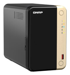 QNAP TS-264 NAS Tower Intel® Celeron® N5095 8 GB 0 TB QNAP QTS Zwart, Goud - Afbeelding 4