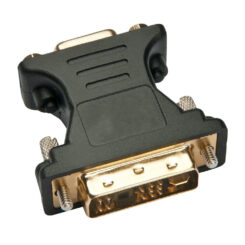 Techly IADAP DVI-8600T tussenstuk voor kabels DVI-A VGA Zwart - Afbeelding 3