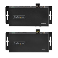 StarTech.com 4K HDMI over Fiber Extender Kit, 4K 60Hz tot 1km (Single Mode) of 300m (Multimode) LC Fiber Optic, HDR, HDCP, 3.5mm Audio/RS232/IR Extender, Transmitter & Receiver Kit, HDMI Rx/Tx - Afbeelding 6