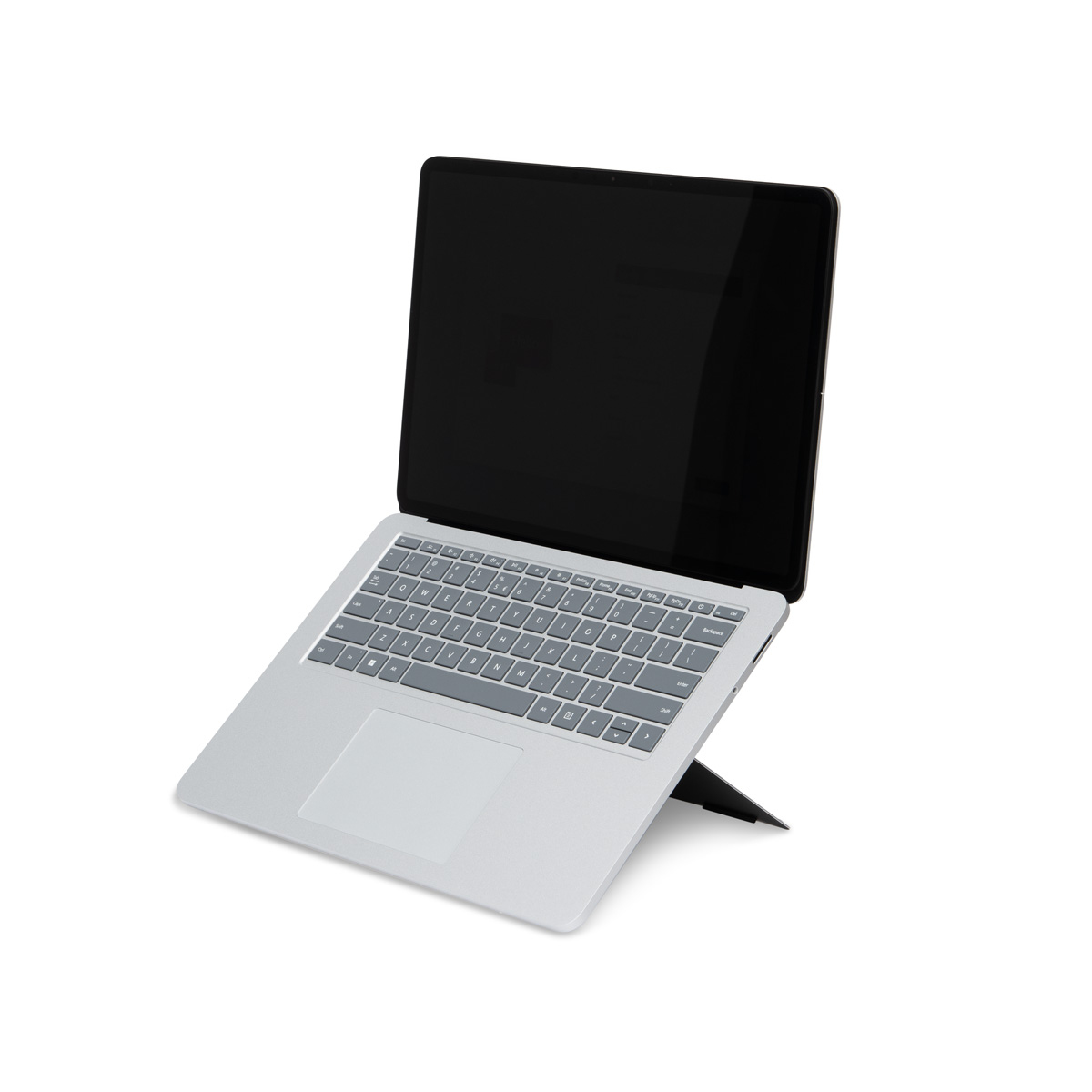 R-Go Tools Laptopstandaard R-Go Riser Attachable, verstelbaar, geintegreerd met je laptop, aluminium, zwart - Afbeelding 4