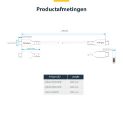 StarTech.com 3m USB-C Laadkabel, Charge & Sync, 60W (3A) PD, USB 2.0, Laptop Type C Laadkabel, TPE Mantel - Witte USB-C Oplaadkabel - Afbeelding 9