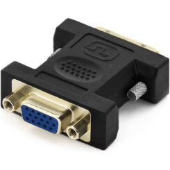 Techly IADAP DVI-8700T tussenstuk voor kabels DVI-I VGA Zwart - Afbeelding 4