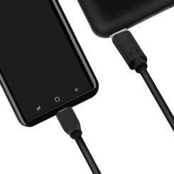 LogiLink CU0196 USB-kabel USB 2.0 0,5 m USB C Micro-USB B 0,48 Gbit/s Zwart - Afbeelding 4