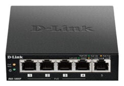 D-Link DGS-1005P/E netwerk-switch Unmanaged Gigabit Ethernet (10/100/1000) Power over Ethernet (PoE) Zwart