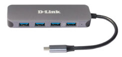 D-Link USB-C naar 4-poorts USB 3.0-hub met stroomvoorziening DUB-2340 - Afbeelding 3
