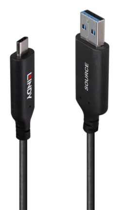 Lindy 43396 USB-kabel USB 3.2 Gen 1 (3.1 Gen 1) 25 m USB A USB C 5 Gbit/s Zwart - Afbeelding 2