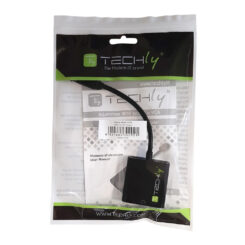 Techly IDATA HDMI-VGA4 video kabel adapter VGA (D-Sub) HDMI Type C (Mini) Zwart - Afbeelding 3